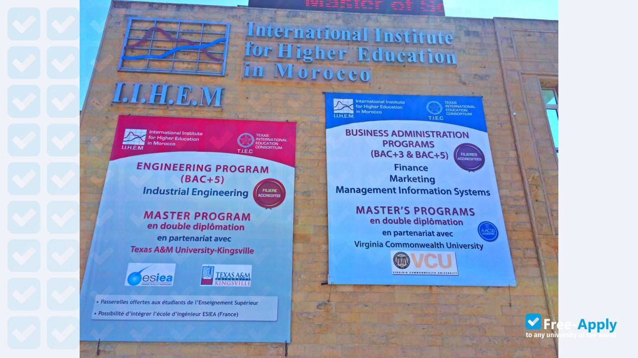 Photo de l’International Institute for Higher Education in Morocco IIHEM #7