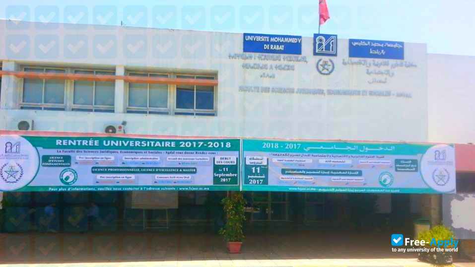 Foto de la University Mohammed V Agdal Faculty of Economic and Social Legal Sciences Rabat #4