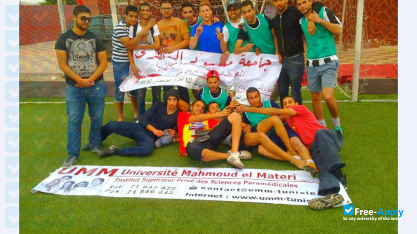 Photo de l’Université Mahmoud el Materi Université Privée des Sciences Paramédicales en Tunisie #2